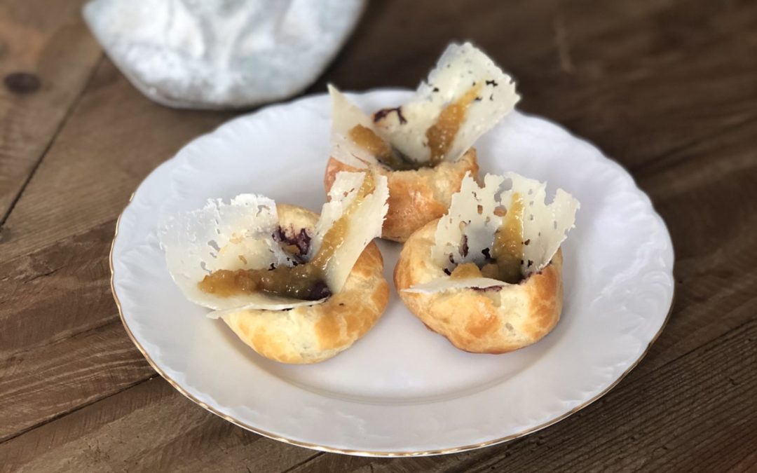 Pâte à Choux de aceitunas y naranja